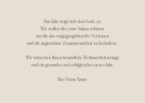 FairTrade Weihnachtskarte geschäftlich mit Faltstern 3