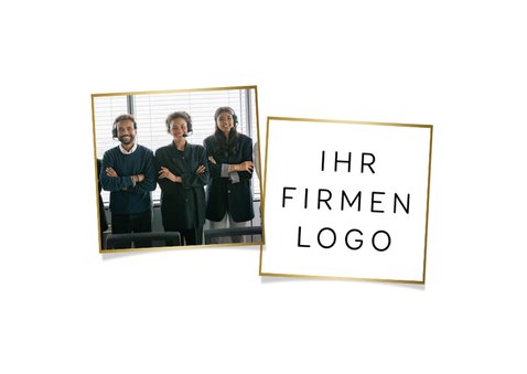 Firmen-Fotokarte zu Weihnachten Sternenrahmen 2