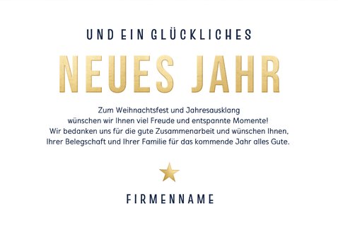 Firmen-Weihnachtskarte Bau Fotoreihe 3