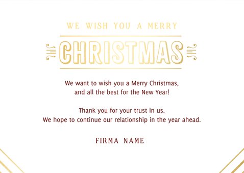 Firmen-Weihnachtskarte 'Merry Christmas' Art Deco 3