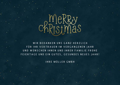 Firmen-Weihnachtskarte Merry Christmas 3