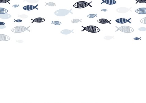 Firmungs-Glückwunschkarte kleine Fische 2