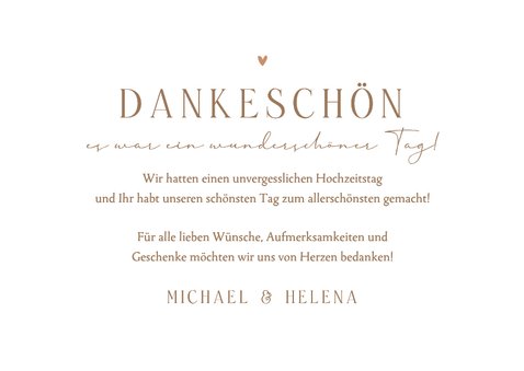 Foto-Dankeskarte Bohemien Trockenzweige Hochzeit 3