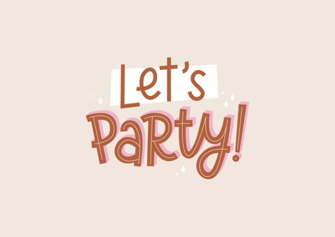 Foto-Geburtstagseinladung Let's Party 2