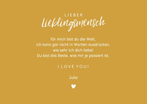 Foto-Grußkarte 'Du bist mein Lieblingsmensch' 3