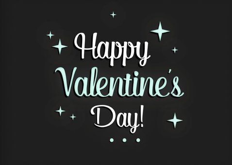 Foto-Valentinskarte 'Happy Valentine's Day' 2