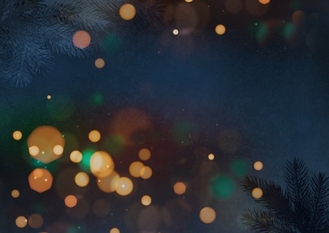 Foto-Weihnachtskarte eleganter Schriftzug 'Merry Christmas' Rückseite