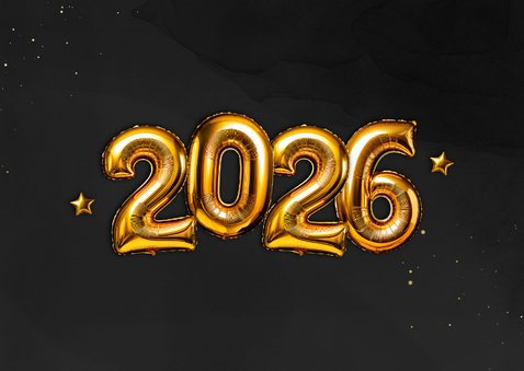Foto-Weihnachtskarte Folienballon 2026  2