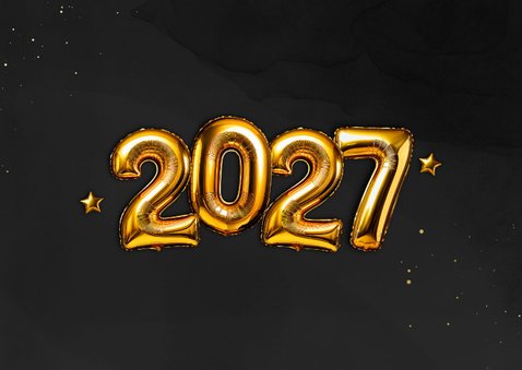 Foto-Weihnachtskarte Folienballon 2027  2