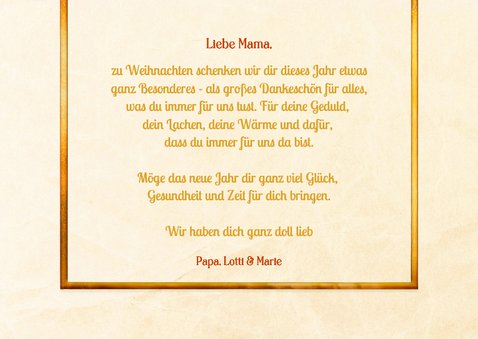 Foto-Weihnachtskarte Geschenkgutschein Weihnachtsdeko 3