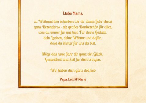 Foto-Weihnachtskarte Geschenkgutschein Weihnachtsdeko 3