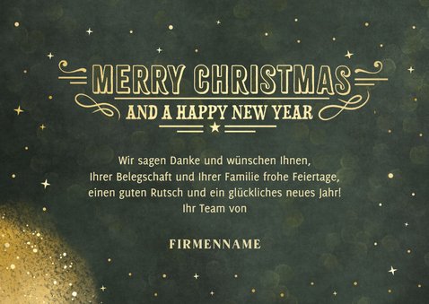 Foto-Weihnachtskarte 'Merry Christmas' geschäftlich 3
