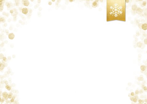 Foto-Weihnachtskarte mit Schneeflocke auf Label 2
