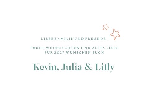 Foto-Weihnachtskarte natürliche Tannenzweige 3