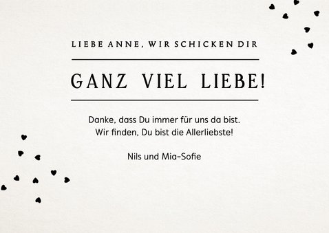 Fotocollage-Karte 'Ganz viel Liebe' mit 7 Fotos 3