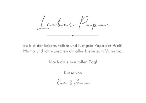 Fotocollage PAPA Vatertagskarte Buchstaben 3