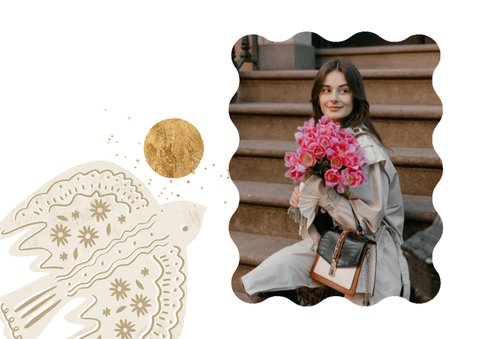 Fotokarte Danke Jugendweihe Vogel & Sonne 2