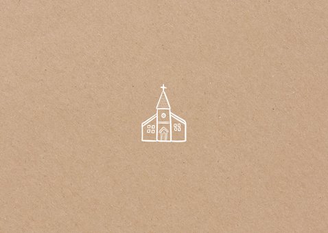 Fotokarte Einladung Heilige Kommunion Kraft Lineart Rückseite