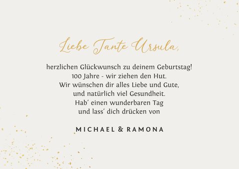 Fotokarte Glückwunsch zum 100. Geburtstag 3