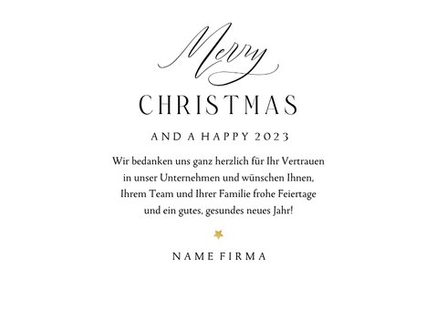 Fotokarte Weihnachtsgrüße geschäftlich  Send a Smile