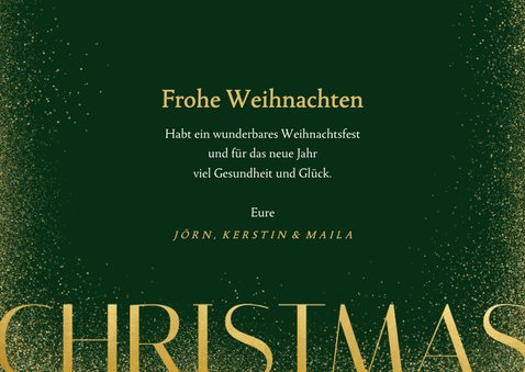 Fotokarte zu Weihnachten mit Fotoreihe 'Christmas' 3
