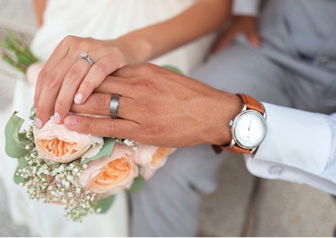 Fotokarte zur Hochzeit 'Danke'  2