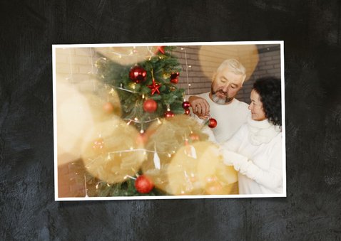 Fotoweihnachtskarte im Tafellook 2