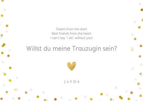 Frage zur Trauzeugin Goldtext 3