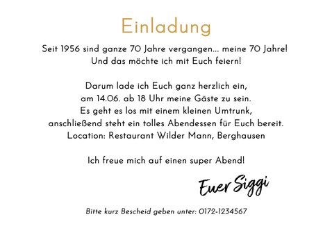 Geburtstagseinladung 1956 mit Fotocollage 3