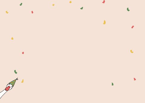 Geburtstagskarte 'Gans lieben Glückwunsch' Gans Konfetti 2