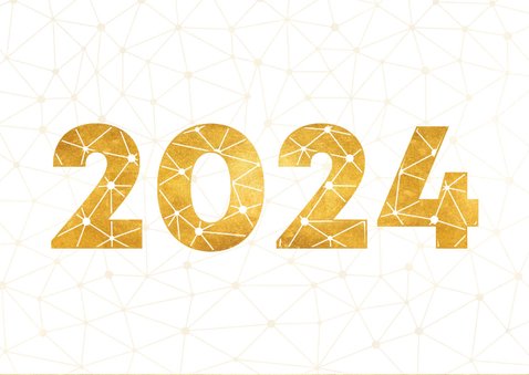 Geschäftliche Neujahrskarte 2024 Verbindungen 2