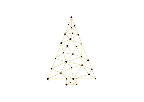 Geschäftliche Weihnachtskarte mit Foto & Verbindungen 2