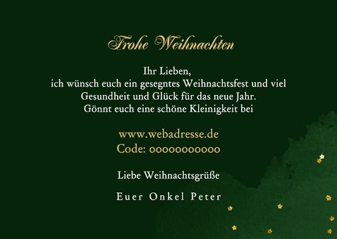 Geschenkgutschein Tannenzweige Schleife Weihnachten 3