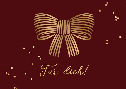 Geschenkgutscheinkarte Weihnachten Schleife 2