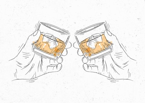 Glückwunsch-Geburtstagskarte Whisky 2