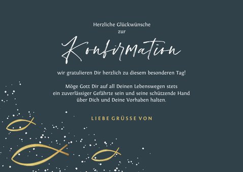 Glückwunsch-Karte zur Konfirmation Fische 3