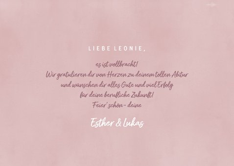 Glückwunschkarte Abi 2026 eigene Fotos 3