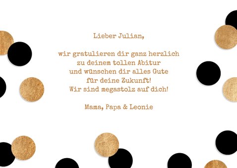 Glückwunschkarte Abitur bestanden 2026 eigene Fotos 3