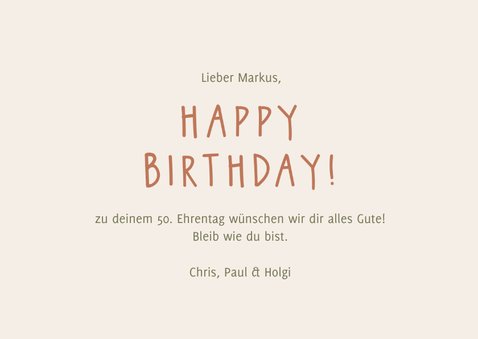 Glückwunschkarte Geburtstag Brille 'You still look sharp' 3