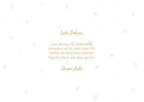 Glückwunschkarte 'Happy birthday' typografisch 3