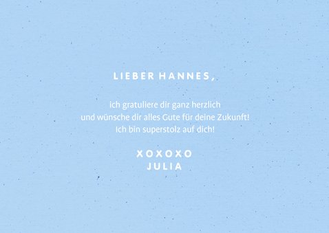 Glückwunschkarte Hurra in Regenbogenfarben 3