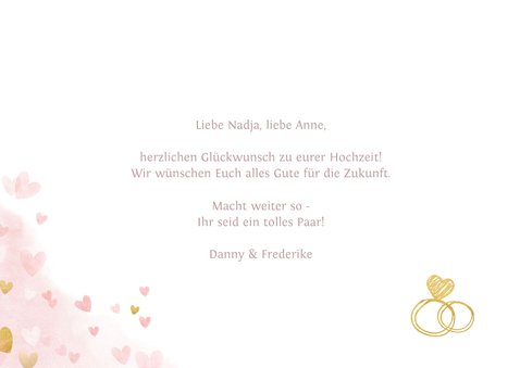 Glückwunschkarte Lesbenhochzeit Mrs. & Mrs. 3