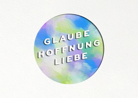 Glückwunschkarte zur Konfirmation Symbole 2