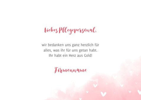 Grußkarte Danke Pflegepersonal 3
