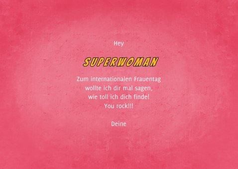 Grußkarte mit Fotos 'You're a Super Woman' 3