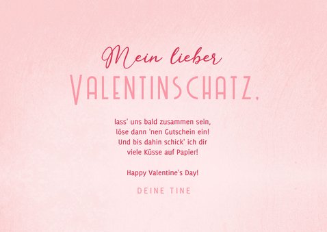 Grußkarte Valentinstag Valentinsgutscheine 3