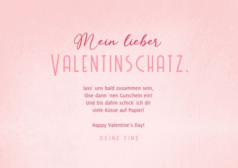 Grußkarte Valentinstag Valentinsgutscheine 3