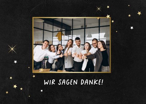 Gutscheinkarte Weihnachten Mitarbeiter Goldschrift 2