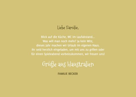 Heitere Fotocollagekarte Urlaub 'Haustralien' 3