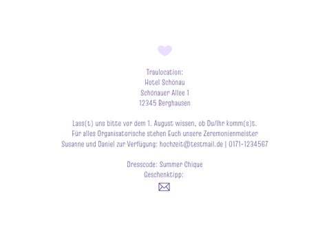 Hochzeitskarte Einladung holografisch 2